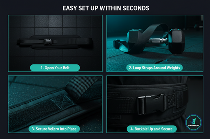 SwishBelt Pro™ Adjustable Weighted Training Belt | Home & Gym