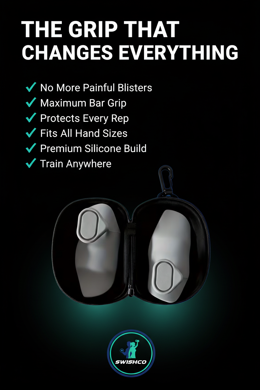 SwishGrip Pro™ Silicone Gym Hand Grips